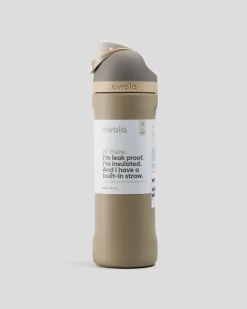 Bottles & Lunch Boxes|Bottles & Lunch Boxes*Owala 24oz FreeSip Stainless Steel Water Bottle Grey/brown