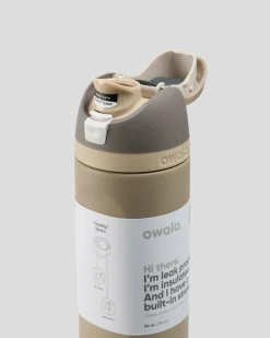 Bottles & Lunch Boxes|Bottles & Lunch Boxes*Owala 24oz FreeSip Stainless Steel Water Bottle Grey/brown