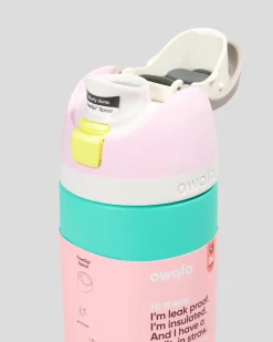 Bottles & Lunch Boxes|Bottles & Lunch Boxes*Owala 16oz FreeSip Stainless Steel Water Bottle Pink/green