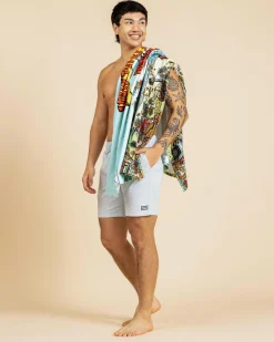 Beach Accessories & Towels*The Mad Hueys Oz Straya Towel Aqua