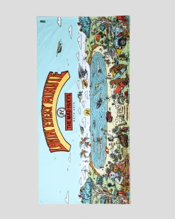 Beach Accessories & Towels*The Mad Hueys Oz Straya Towel Aqua