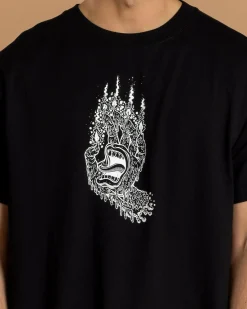 Tops & T-Shirts*Santa Cruz Pace Ritual Hand Mono T-Shirt Black