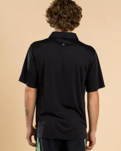 Tops & T-Shirts*Quiksilver Pacific Polo Shirt Black