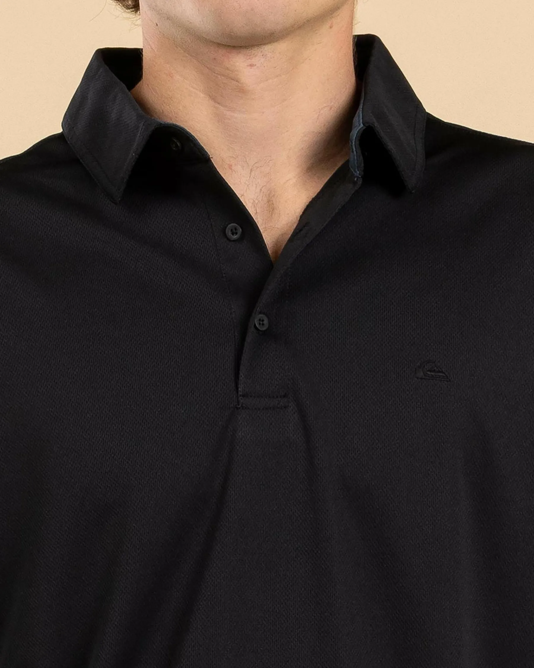 Tops & T-Shirts*Quiksilver Pacific Polo Shirt Black