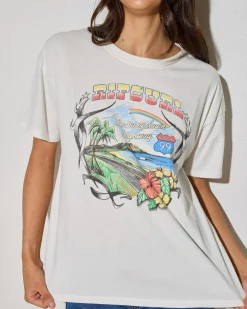 Tops*Rip Curl Pacific Rider Relaxed T-Shirt Bone