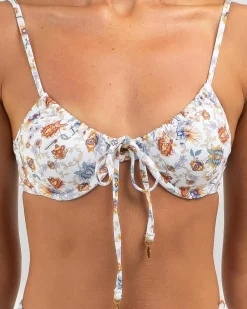 Bikinis*Kaiami Paisleigh Underwire Bikini Top White/multi