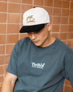 Headwear*Rhythm Palm Days Cord Cap Black