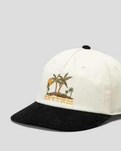 Headwear*Rhythm Palm Days Cord Cap Black
