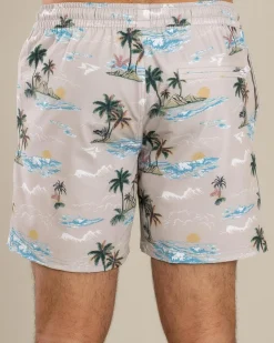 Clearance Palm Elastic Waist Shorts Shorts & Bottoms