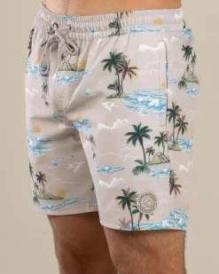 Clearance Palm Elastic Waist Shorts Shorts & Bottoms