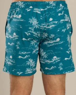 Online Palm Elastic Waist Shorts Shorts & Bottoms