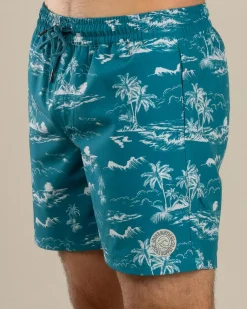 Online Palm Elastic Waist Shorts Shorts & Bottoms