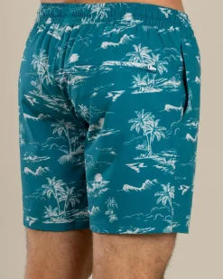 Online Palm Elastic Waist Shorts Shorts & Bottoms