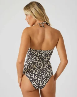 One Pieces*Billabong Palm Grove Drew One Piece Swimsuit Off Black