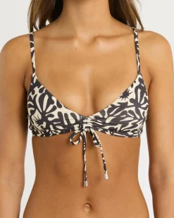 Bikinis*Billabong Palm Grove Sami Bralette Bikini Top Off Black