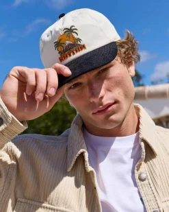 Headwear*Rhythm Palm Island Cord Cap Stone / Black