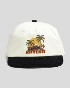 Headwear*Rhythm Palm Island Cord Cap Stone / Black