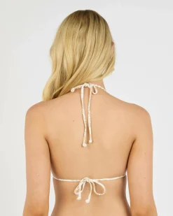 Hot Palm Palm Tiki Sliding Triangle Bikini Top Women Bikinis