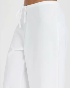 Linen Blend|Bottoms*Rusty Palm Springs Pants Bright White
