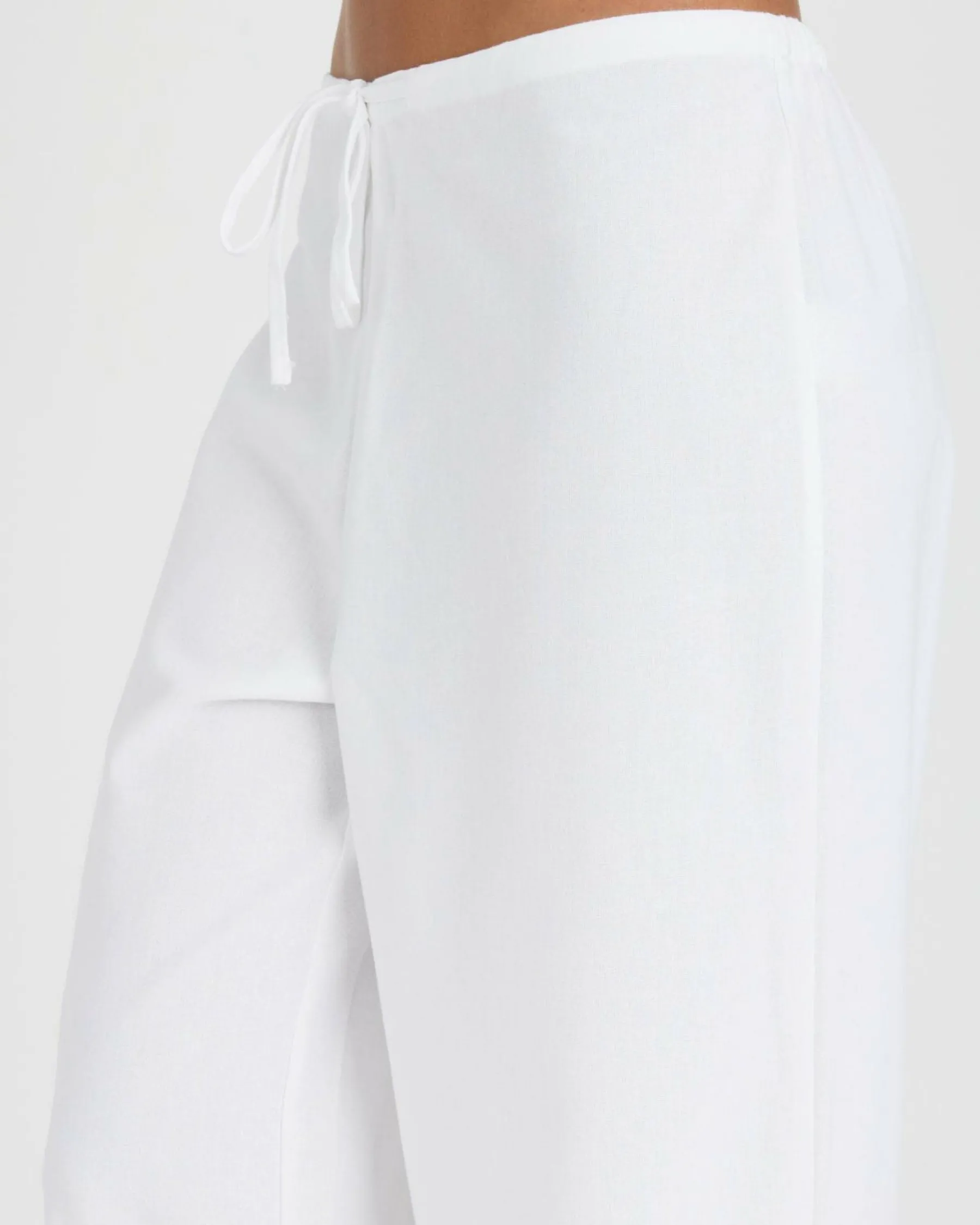 Linen Blend|Bottoms*Rusty Palm Springs Pants Bright White