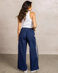 Linen Blend|Bottoms*Rusty Palm Springs Pants Atlantic Blue
