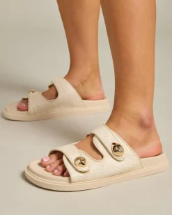 Slides*Ava And Ever Palma Slide Sandals Natural