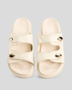 Slides*Ava And Ever Palma Slide Sandals Natural