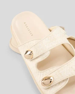 Slides*Ava And Ever Palma Slide Sandals Natural