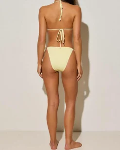 Bikinis*Kaiami Paradise Classic Tie Bikini Bottom Banana/pink