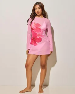 Best Paradise Mesh Cover Up Women Beach Covers & Overswim
