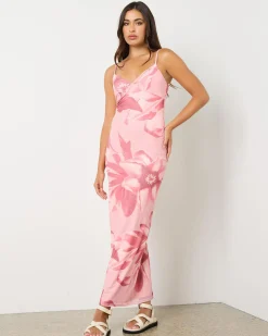 Dresses*Ava And Ever Parker Maxi Dress Pink Print