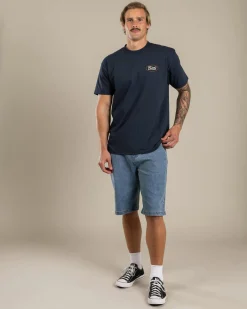 Tops & T-Shirts*Brixton Parsons T-Shirt Navy