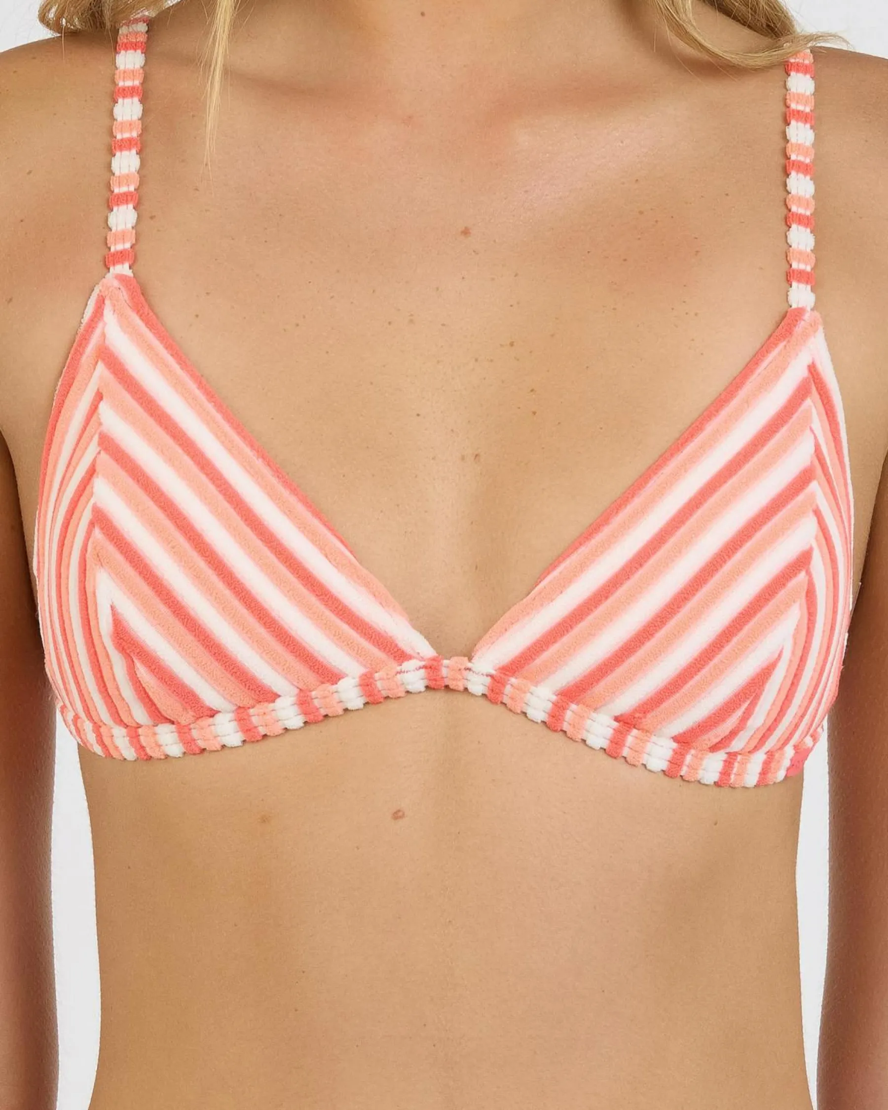 Bikinis*Roxy Party Wave 2 Fixed Triangle Bikini Top Dubarry