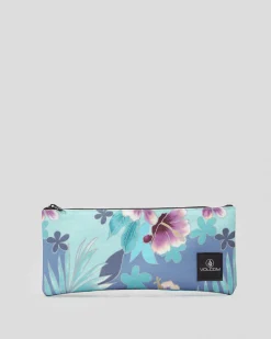 Pencil Cases & Stationery|Pencil Cases & Stationery*Volcom Patch Attack Long Pencil Case Glacier Blue