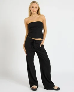 Discount Patio Hawaii Tube Top Women Sets|Linen Blend