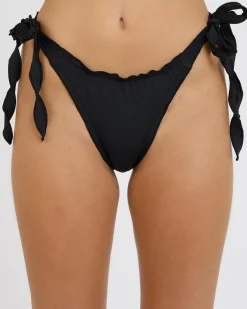 Bikinis*Kaiami Paula Tie Side Bikini Bottom Black