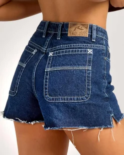 Sale Penny Kick Flare Denim Shorts Women Denim|Bottoms
