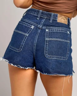 Sale Penny Kick Flare Denim Shorts Women Denim|Bottoms