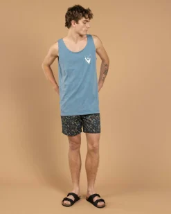 Tops & T-Shirts*Skylark Penrose Singlet Lt Blue Acid