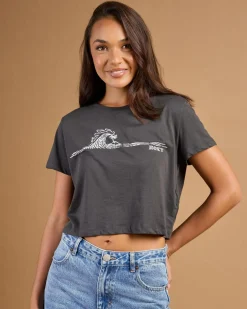 Best People Speak Cropped T-Shirt Women Tops