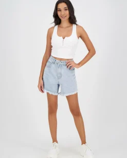 Best Perez Zip Tank Top Women Tops