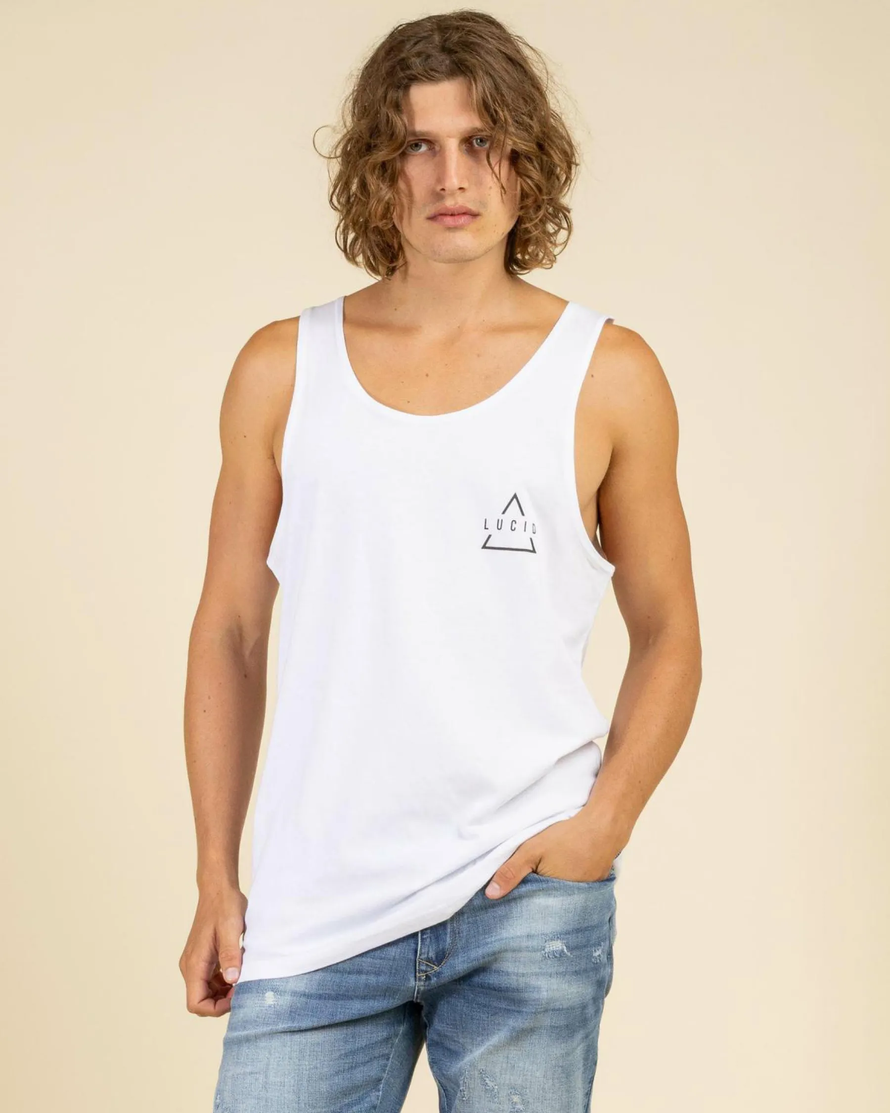 Tops & T-Shirts*Lucid Persevere Singlet White