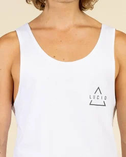 Tops & T-Shirts*Lucid Persevere Singlet White