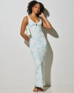 Dresses*Ava And Ever Petra Maxi Dress White/blue
