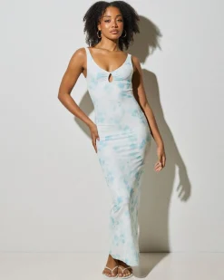 Dresses*Ava And Ever Petra Maxi Dress White/blue
