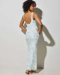 Dresses*Ava And Ever Petra Maxi Dress White/blue