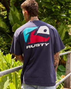 Tops & T-Shirts*Rusty Phenom T-Shirt Navy Blue