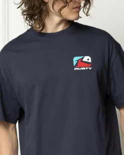 Tops & T-Shirts*Rusty Phenom T-Shirt Navy Blue
