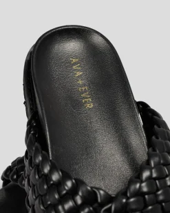 Sandals*Ava And Ever Phoebe Slide Sandals Black