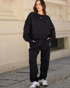 Sets|Activewear*Nike Phoenix High-Waisted Oversized Track Pants Black/sail